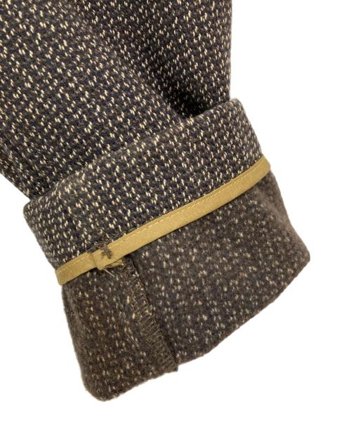 AndFamily（アンドファミリー）AndFamily (アンドファミリー) ビーチクロス ノーカラー ジャケット ブラウン サイズ:XXLの古着・服飾アイテム