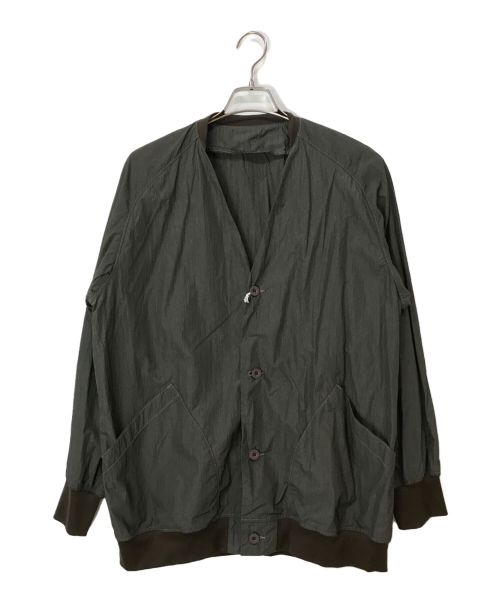 BRU NA BOINNE（ブルーナボイン）BRU NA BOINNE (ブルーナボイン) ゴッサマーカーデェ グリーン サイズ:XLの古着・服飾アイテム