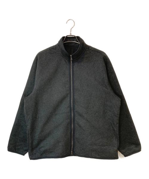 BLURHMS（ブラームス）blurhms (ブラームス) Pe/Silk Fleece ZIP Jacket(ポリエステル/シルクフリースジップジャケット) HeatherBlack サイズ:4の古着・服飾アイテム