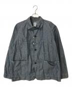POST O'ALLSポストオーバーオールズ）の古着「Engineers Jacket Cone Chambray」｜インディゴ
