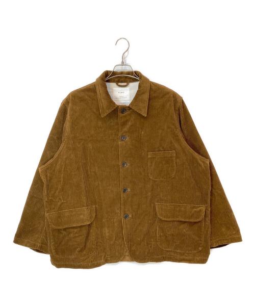 H.UNIT（エイチユニット）H.UNIT (エイチユニット) CORDUROY WORK JACKET(コーデュロイワークジャケット) ブラウン サイズ:3の古着・服飾アイテム