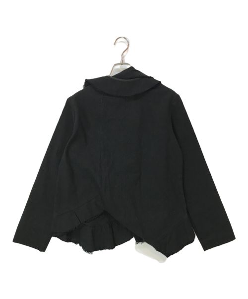 tricot COMME des GARCONS（トリココムデギャルソン）tricot COMME des GARCONS (トリココムデギャルソン) 02SS アシンメトリーデザイン ジャケット ブラック サイズ:Mの古着・服飾アイテム