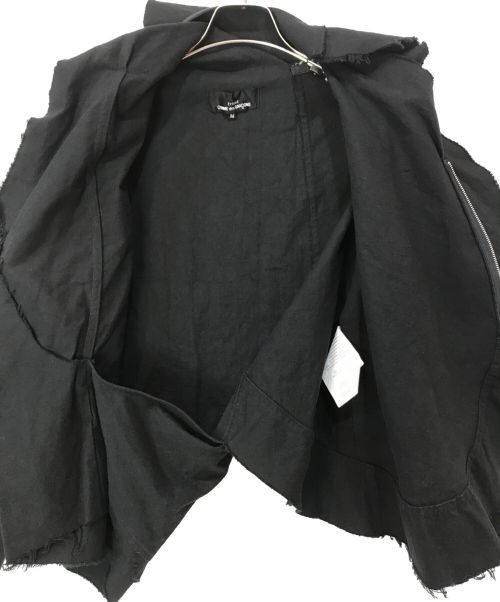tricot COMME des GARCONS（トリココムデギャルソン）tricot COMME des GARCONS (トリココムデギャルソン) 02SS アシンメトリーデザイン ジャケット ブラック サイズ:Mの古着・服飾アイテム