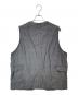 POST O'ALLS (ポストオーバーオールズ) Royal Traveler Vest Cotton Brocade Polar グレー サイズ:XL：20000円