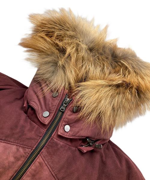 TORNADO MART（トルネードマート）TORNADO MART (トルネードマート) レザーダウンジャケット レッド サイズ:Lの古着・服飾アイテム