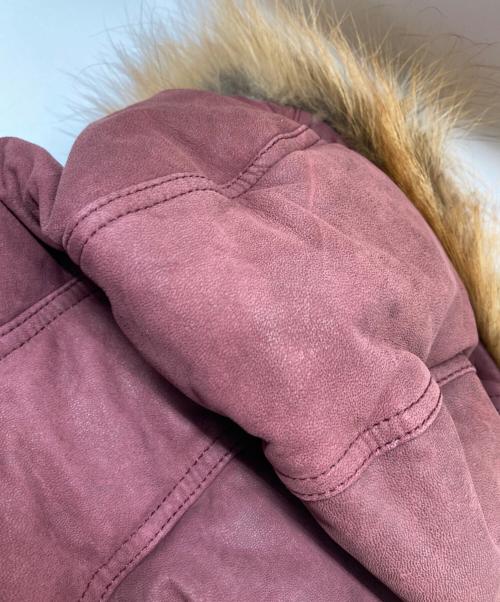 TORNADO MART（トルネードマート）TORNADO MART (トルネードマート) レザーダウンジャケット レッド サイズ:Lの古着・服飾アイテム