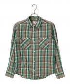 WINTER KINGウィンターキング）の古着「チェックネルシャツ」｜ベージュ