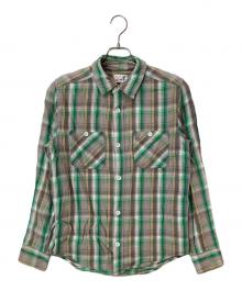 WINTER KING（ウィンターキング）の古着「チェックネルシャツ」｜ベージュ