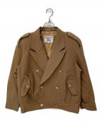 Burberry'sバーバリー）の古着「金釦ウールダブルジャケット」｜ベージュ