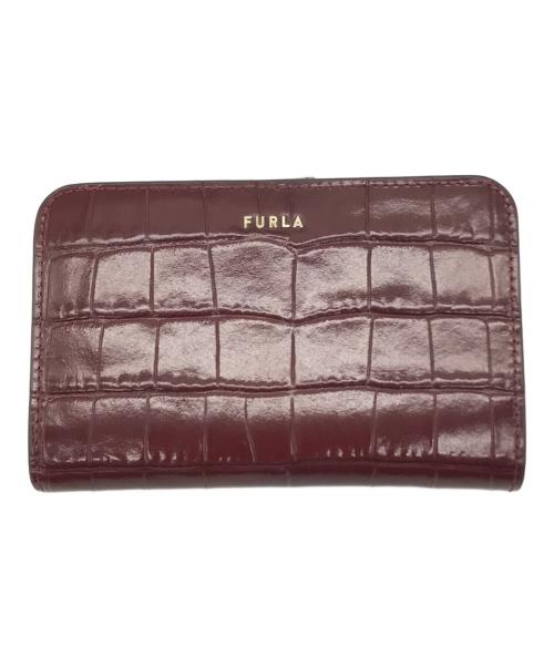 FURLA（フルラ）FURLA (フルラ) BABYLON M ZIP AROUND ワインレッド サイズ:-の古着・服飾アイテム