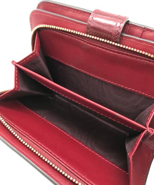 FURLA（フルラ）FURLA (フルラ) BABYLON M ZIP AROUND ワインレッド サイズ:-の古着・服飾アイテム