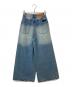 ALENCY (アレンシー) ダメージ加工ワイドデニムパンツ インディゴ サイズ:S：4500円