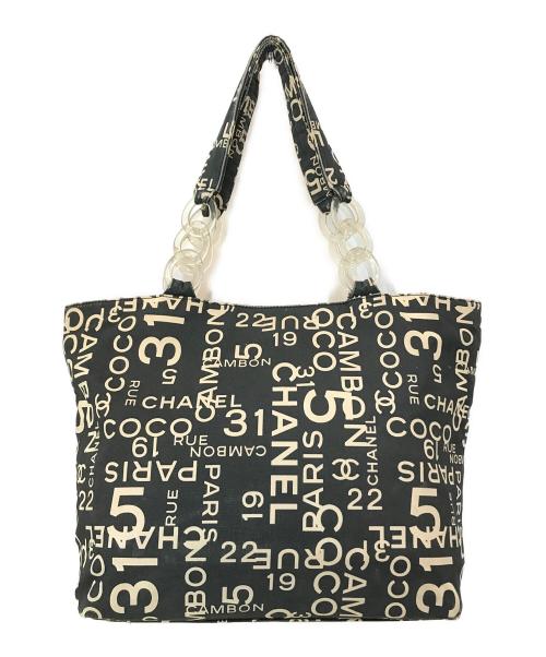 CHANEL（シャネル）CHANEL (シャネル) バイシーライン ロゴトートバッグ ブラック サイズ:-の古着・服飾アイテム