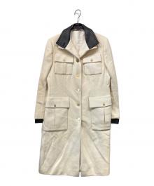 GUCCI（グッチ）の古着「カシミヤウールコート」｜アイボリー