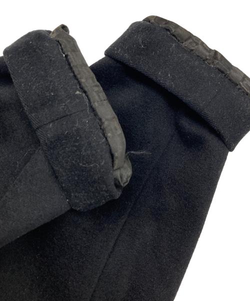 GUCCI（グッチ）GUCCI (グッチ) カシミヤ混ジップアップコート ブラック サイズ:42の古着・服飾アイテム