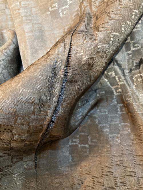 GUCCI（グッチ）GUCCI (グッチ) カシミヤ混ジップアップコート ブラック サイズ:42の古着・服飾アイテム