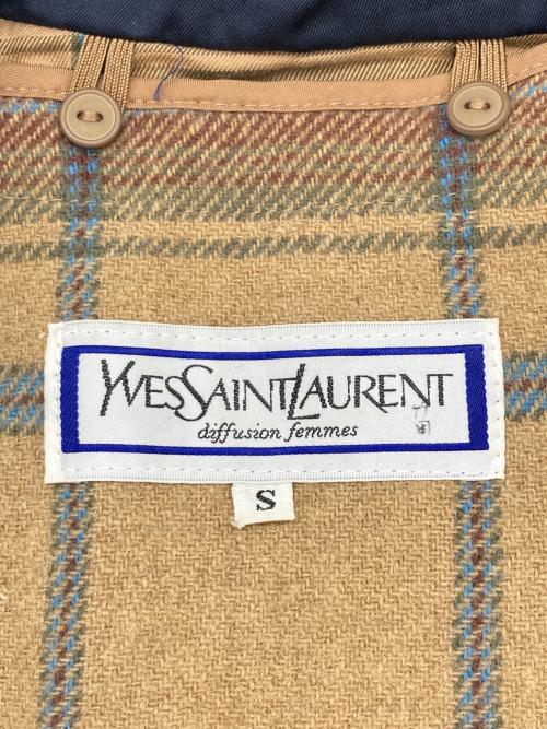 Yves Saint Laurent（イヴサンローラン）Yves Saint Laurent (イヴサンローラン) ライナー付 金ボタントレンチコート ネイビー サイズ:Sの古着・服飾アイテム