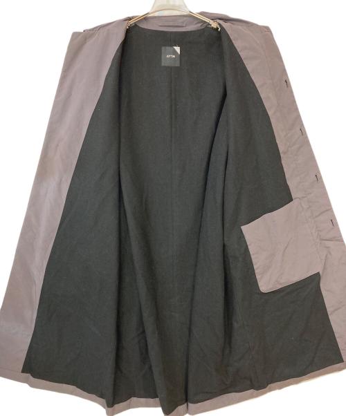 ATON（エイトン）ATON (エイトン) Air Weather Balmacaan Coat(エアーウェザーバルマカーンコート) グレー サイズ:06の古着・服飾アイテム