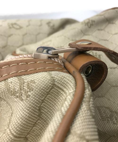 Christian Dior（クリスチャン ディオール）Christian Dior (クリスチャン ディオール) ハニカム柄 ボストンバッグ ベージュの古着・服飾アイテム