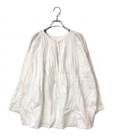 nest Robe（ネストローブ）の古着「近江晒目メニーギャザースモック」｜ホワイト