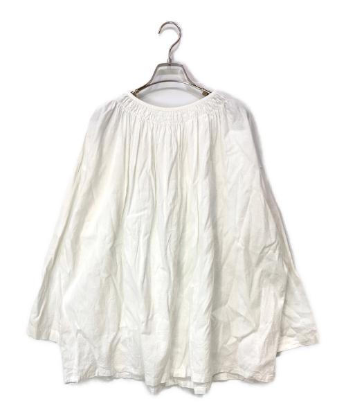 nest Robe（ネストローブ）nest Robe (ネストローブ) 近江晒目メニーギャザースモック ホワイト サイズ:Fの古着・服飾アイテム