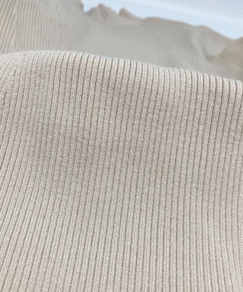 anuans（アニュアンス）anuans (アニュアンス) ドッキングニットワンピース ベージュ×ブラック サイズ:Mの古着・服飾アイテム