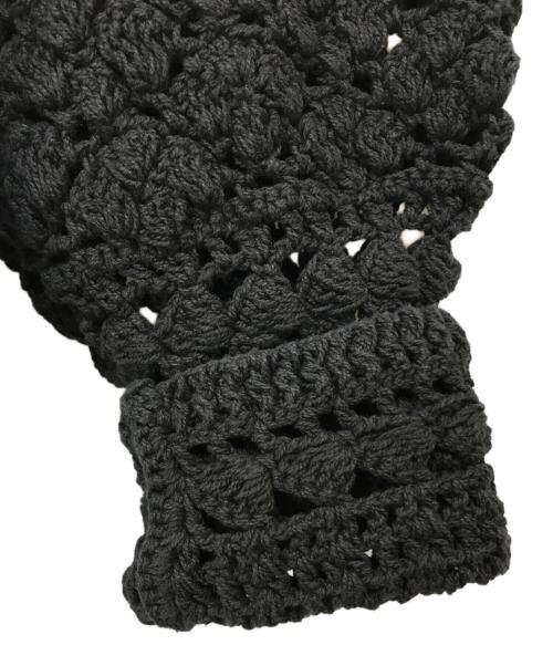 Niche.（ニッチ）Niche. (ニッチ) Crochet Cardigan ブラック サイズ:-の古着・服飾アイテム