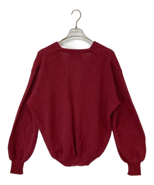 peruvian connection（ペルビアンコネクション）peruvian connection (ペルビアンコネクション) 80s アルパカカーディガン レッド サイズ:Lの古着・服飾アイテム