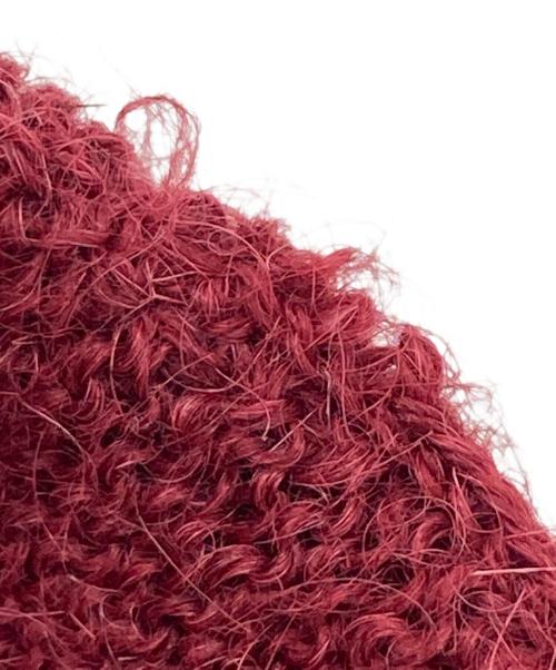 peruvian connection（ペルビアンコネクション）peruvian connection (ペルビアンコネクション) 80s アルパカカーディガン レッド サイズ:Lの古着・服飾アイテム