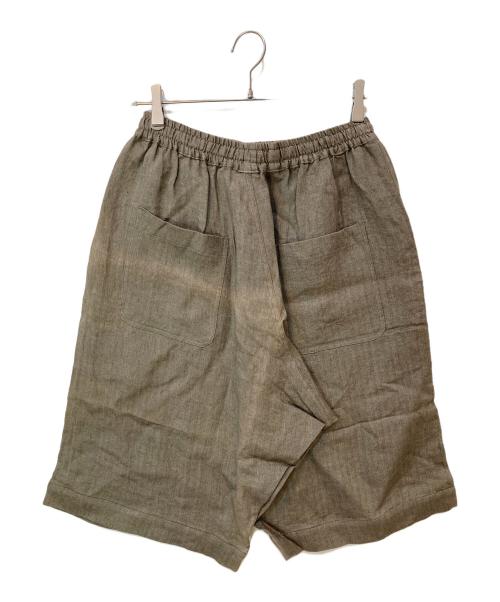 O- 0-CHO-RUI.LAB（オーレイチョウルイラボ）O- 0-CHO-RUI.LAB (オーレイチョウルイラボ) リネンハーフパンツ ブラウン サイズ:Mの古着・服飾アイテム