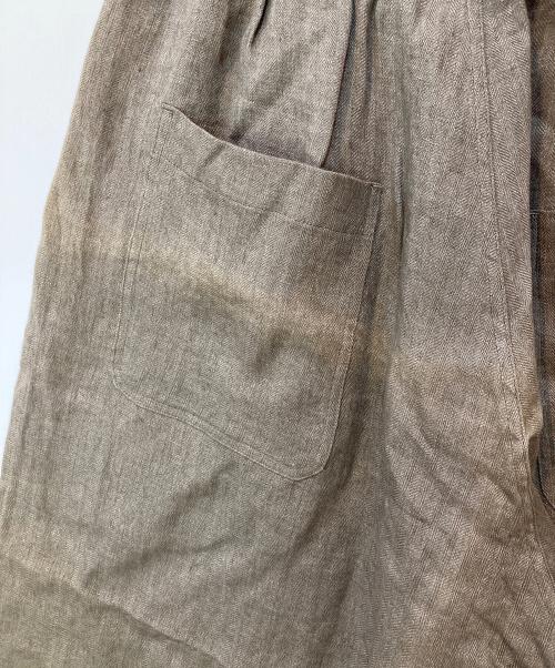 O- 0-CHO-RUI.LAB（オーレイチョウルイラボ）O- 0-CHO-RUI.LAB (オーレイチョウルイラボ) リネンハーフパンツ ブラウン サイズ:Mの古着・服飾アイテム