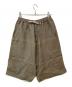 O- 0-CHO-RUI.LAB（オーレイチョウルイラボ）の古着「リネンハーフパンツ」｜ブラウン