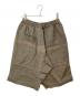 O- 0-CHO-RUI.LAB (オーレイチョウルイラボ) リネンハーフパンツ ブラウン サイズ:M：8000円