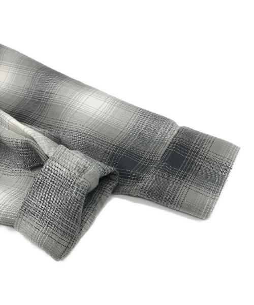 CalTop（キャルトップ）CalTop (キャルトップ) オンブレチェックシャツ グレー サイズ:Sの古着・服飾アイテム