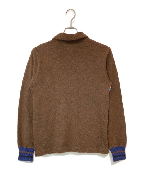COMME des GARCONS HOMME PLUS（コムデギャルソンオムプリュス）COMME des GARCONS HOMME PLUS (コムデギャルソンオムプリュス) 00s ハーフジップ アルパカニット ブラウン サイズ:-の古着・服飾アイテム