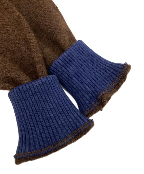 COMME des GARCONS HOMME PLUS（コムデギャルソンオムプリュス）COMME des GARCONS HOMME PLUS (コムデギャルソンオムプリュス) 00s ハーフジップ アルパカニット ブラウン サイズ:-の古着・服飾アイテム