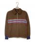 COMME des GARCONS HOMME PLUS（コムデギャルソンオムプリュス）の古着「00s ハーフジップ アルパカニット」｜ブラウン