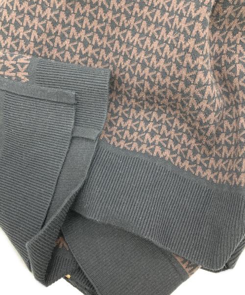 MICHAEL KORS（マイケル・コース）MICHAEL KORS (マイケルコース) ポンチョニットパーカー ブラウン サイズ:L/XLの古着・服飾アイテム
