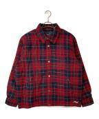 KITHキス）の古着「23FW Brixton Puffed Shirt Jacket」｜レッド