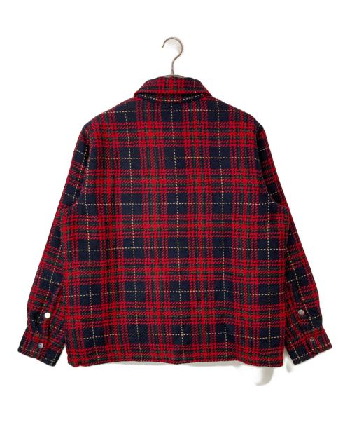 KITH（キス）KITH (キス) 23FW Brixton Puffed Shirt Jacket レッド サイズ:Lの古着・服飾アイテム