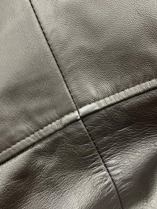 BURBERRY LONDON（バーバリーロンドン）BURBERRY LONDON (バーバリーロンドン) レザーノヴァチェックダッフルコート ブラック サイズ:10/11の古着・服飾アイテム