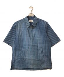 KUON（クオン）の古着「SASHIRO STRIPE S Zip-up JACKET」｜ブルー