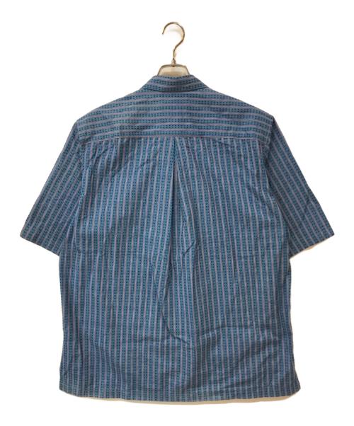 KUON（クオン）KUON (クオン) SASHIRO STRIPE S Zip-up JACKET ブルー サイズ:XLの古着・服飾アイテム