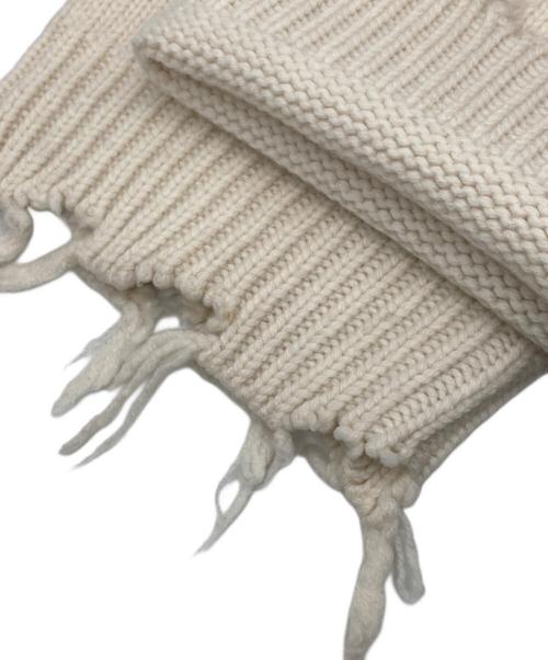 PERVERZE（パーバーズ）PERVERZE (パーバーズ) クラッシュワイドニットカーディガン アイボリー サイズ:Fの古着・服飾アイテム