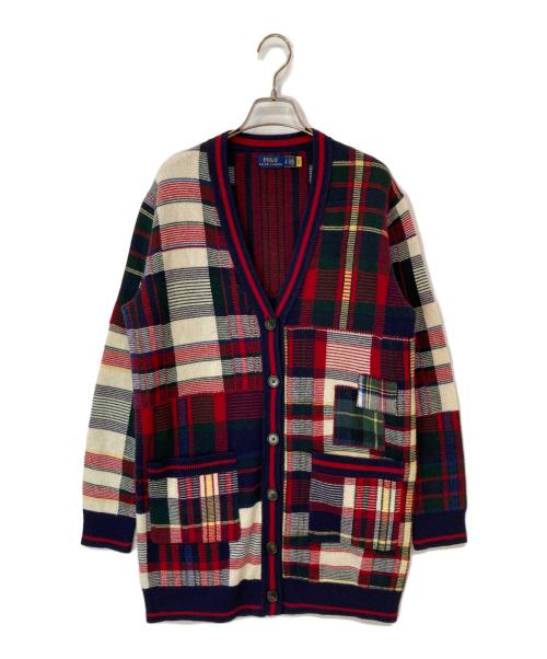 POLO RALPH LAUREN（ポロ・ラルフローレン）POLO RALPH LAUREN (ポロ・ラルフローレン) パッチワークカーディガン マルチカラー サイズ:Sの古着・服飾アイテム