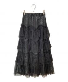 Treat Urself（トリートユアセルフ）の古着「Ballerina pure tiered skirt」｜グレー