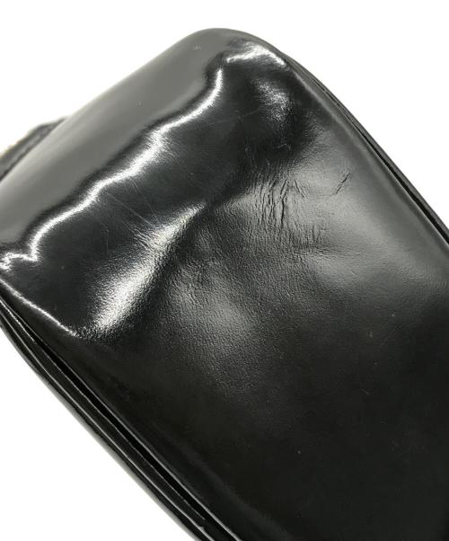 COMME des GARCONS（コムデギャルソン）COMME des GARCONS (コムデギャルソン) パテントレザー 2WAY ミニハンドバッグ ブラック サイズ:-の古着・服飾アイテム