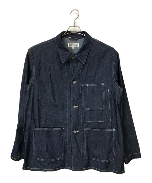 Engineered Garments（エンジニアドガーメンツ）Engineered Garments (エンジニアド ガーメンツ) WORKADAY Utility Jacket Printed インディゴ サイズ:XLの古着・服飾アイテム