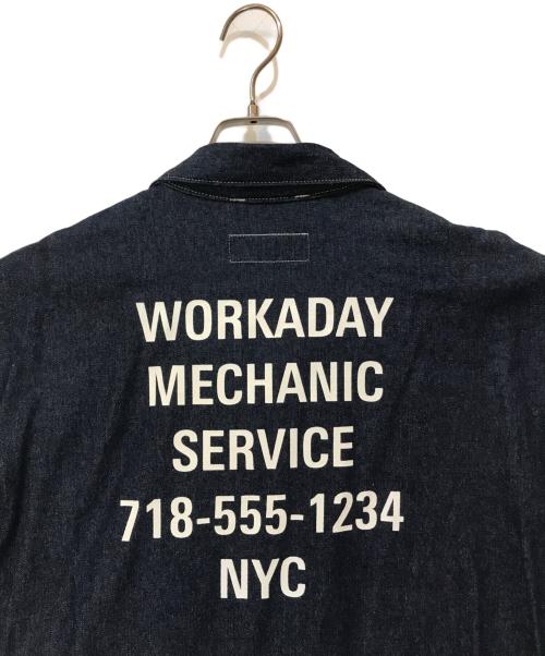 Engineered Garments（エンジニアドガーメンツ）Engineered Garments (エンジニアド ガーメンツ) WORKADAY Utility Jacket Printed インディゴ サイズ:XLの古着・服飾アイテム