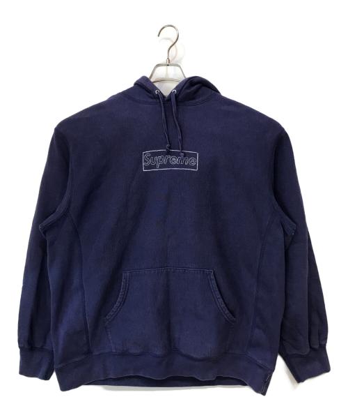 SUPREME（シュプリーム）SUPREME (シュプリーム) 21SS KAWS Chalk Logo Hooded Sweatshirt パープル サイズ:XLの古着・服飾アイテム